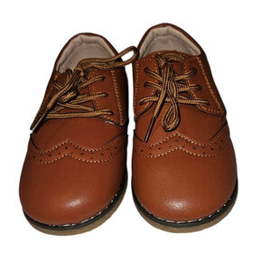 Boy's MECKIOR Brown Dress Shoes Size 30